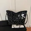 Estilo Coreano Floral de Moda Transfronteriza Gran Capacidad 2026 Colgante de Tela Nuevo Bolso Tote para el Trabajo de Mano en el Hombro Debajo del Brazo