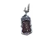 Plata de Ley S925 Joyería Taoísta Colgante Amuleto Pixiu Morado Tendencia Nacional Retro Nuevo Estilo Chino Estilo Taoísta Collar