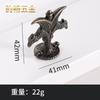 Águia de duas cabeças puxador de tampa liga metálica vintage cabeça decorativa gaveta móveis puxador decoração de casa anel de puxar puxador puxador