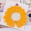 Hada Elegante Celebridad Cibernética Lana Margarita Viento Ins Notch Margarita Girasol bb Pin Color Brillante Pinza Elegante Accesorios para el Cabello
