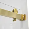 Ventas directas del fabricante: cabina de ducha con puerta doble corredera sin marco, mampara de cristal lineal para proyectos de hotel y casa de huéspedes