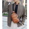 Bolsa de Celular Transfronteiriça Nova Moda Bolsa de Ombro Transversal Peitoral Bolsa para Celular Masculina Bolsa Simples Mochila com Porta de Carregamento USB