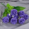 Flor de hortensia artificial de 7 cabezas flor de seda flor de plástico flor para exterior macizo de flores maceta surco para flores decoración exterior centro comercial flor decorativa