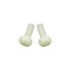 Parafusos de plástico hexagonal isolados Parafusos hexagonais externos de nylon Parafusos multi-tamanho m4-m12 Parafusos brancos