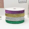 Fita Glitter Não Elástica de 4cm para Fantasias de Palco, Acessórios Coloridos para Vestuário, Várias Especificações, Fita Glitter Dourada e Prateada, Fita Borboleta