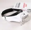 Gafas con diadema recargables por USB, lupa de 3 LED, 6 aumentos ajustables, para belleza, lectura 81000SC