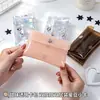 Porta-Cartões Dupla Camada de PVC Estilo Japonês, Bolsa de Gelatina Transparente Destacável, Bolsa para Guardar Pequenos Itens, Porta-Chaves, Bolsa de Pendurar