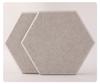 Fieltro insonorizante transfronterizo Panel de pared protección ambiental hexagonal fibra de poliéster panel fonoabsorbente sala de piano insonorizada hogar panel fonoabsorbente