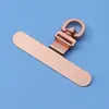Clip Giratorio para Teléfono Ultrafino en Stock, Almohadilla de Acero Inoxidable Antiarañazos, Almohadilla para Correa, Clip para Colgar el Teléfono