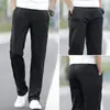 Pantalones casuales de alta gama para hombre italianos, corte recto y holgado, nuevo estilo verano 2026, pantalones largos versátiles de color liso para negocios