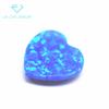 Lote de forma de corazón fondo plano liso OP05 Ópalo azul forma de corazón fondo plano liso OP05 Ópalo azul