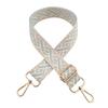 Nova alça de ombro larga jacquard cruzada de 3,8 cm, espessada, redução de carga, alça longa, alça de substituição para bolsa feminina, acessórios