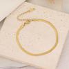 [Bingmeng] pulsera de cadena simple de acero inoxidable diseño nicho pulsera joyería exquisita personalizada B482