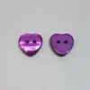 Botones de resina de alta gama con forma de corazón perlado, adecuados para camisas, cárdigans de manga corta y suéteres, botones coloridos de dos agujeros hechos a mano para manualidades