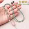 Cordão Exquisito para Colar, Cordão Ruyi Tricotado à Mão com Combinação de Cores, Cordão para Pingente de Jade Cera de Abelha, Cordão para Pingente Unissex