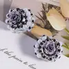 Flor de Rosa Nueva Artesanía Pesada Estilo Exótico Agujero Recto Cuentas Sueltas DIY Llavero para Teléfono Accesorios para Joyería Venta al por Mayor