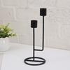 Candelabro de hierro con adornos largos para velas, accesorio decorativo romántico para cenas a la luz de las velas, estilo nórdico, venta al por mayor