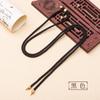 Hebilla de aleación, collar semiacabado, cuerda atada a ambos lados del colgante de collar de perlas, joyería DIY, productos de cordón para colgar en el cuello al por mayor