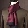 Lenço de Seda de Amora de Alta Qualidade para Homem Lenço de Seda Primavera Outono e Inverno Estilo Chinês Listra Longa Presente de Negócios para Namorado