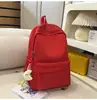 Mochila coreana Ins de aspecto nuevo, estilo preppy, color liso, con letras, para mujer, ligera, versátil, de gran capacidad