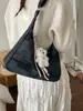 Bolsa Tote de Ombro Grande e Elegante Estilo Floresta para Mulheres 2026 Nova Primavera Cor Sólida Leve Tendência Ombro Transversal