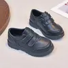 Zapatos para Niños, Zapatos Casuales Negros de Cuero, Tenis Escolares Blancos Suaves para Niños Medianos y Grandes, Tenis de Caña Baja para Niñas de Cuero Genuino