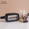 Bolsa de Higiene Pessoal Transparente Conjunto de Três Peças Grande Capacidade Viagem Impermeável Bolsa de Banho para Cosméticos Bolsa Portátil para Armazenamento de Cosméticos