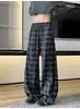 Em estoque: Nova coleção outono 2026 - calça masculina de veludo cotelê, modelagem solta, desconstruída, patchwork com design curvo distinto