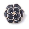 Broche de Camélia Pérola Retrô Europeu e Americano Fivela de Toalha de Seda de Metal para Mulheres com Strass Broche Pequeno Fofo Acessórios de Joias