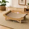 Tabla rascadora de sisal de madera para gatos en stock, cama para gatos, sofá grande resistente al desgaste para gatos, tumbona