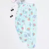 Calças de pijama de seda de algodão Calças Shrink Femininas Verão Novo Tamanho Grande Soltas Grávidas Calças Externas com Lanterna de Bolso Shrink Calças
