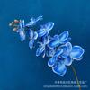 9 Cabezas Phalaenopsis Impresión 3D Tela de Goma Phalaenopsis Amazon Transfronterizo Comercio Exterior Flores de Boda Accesorios para Disparos