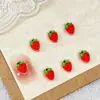 Gradiente Colorido Fruta Morango Maçã Cereja DIY Brincos Feitos à Mão Brincos Arte de Unhas Joias Materiais Acessórios Atacado