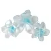 Estilo Coreano Perolado Degradê Cor de Doce Peça Única Flor Presilha de Cabelo Doce Grande Três Flores Presilha Tubarão