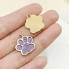 28 Goteo de Aceite Dibujos Animados Brillo Fino Pata de Gato Huella de Pata de Oso Colgante DIY Etiqueta para Cachorro Etiqueta para Mascota Accesorios de Joyería