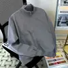 Chaqueta de Aviador para Hombre Ligera Madura Otoño/Invierno Estilo Coreano Moderna Americana Holgada Traviesa Fresca Cuello Alto Marca de Moda Chaqueta Versátil