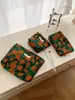 Nueva Bolsa de Cosméticos Retro con Flores Transfronteriza de Gran Capacidad Bolso de Mano Bolsa de Almacenamiento Conveniente para Viaje Neceser Estuche