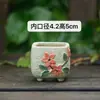 Maceta Mini Pulgar Extra Pequeña Cerámica Gruesa Esmaltada Transpirable Maceta Punta del Dedo para Esquejes Control de Maceta Tipo Cultivo Cuadrada Redonda Maceta para Flores Cerámica