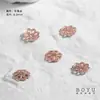 Piezas espaciadoras de cuentas huecas con forma de flor de colores conservables, chapadas en oro de 18 quilates, Accesorios para joyería hechos a mano para bricolaje, Pulsera con cuentas, Collar, Soportes para cuentas, Materiales