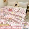 Lençóis de Cama de Veludo Leite de Inverno Peça Única Forrados com Lã Coral Espessado Lençóis de Cama de Coral Veludo Flanela Lençol de Colchão para Dormitório Estudantil