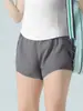 Shorts de Yoga para Mulheres, Corrida de Verão, Dois em Um, Caimento Solto, Respirável, Fitness, Casual, Anti-Exposição, Shorts de Secagem Rápida