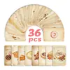 Set de 36 Tarjetas de Postre en Tonos Cálidos, Tarjetas con Mensajes Sanadores, Decoración de Pared, Materiales para Journaling, Postales