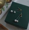 AMO Brincos de Pérola Brincos Traseiros Pendurados Elegantes Longos Novo Estilo High-end Sense Trendy ins Presente Estilo Coreano