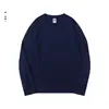 Camiseta de manga larga con cuello redondo para hombre y mujer, nuevo estilo otoño 2026, algodón puro, camiseta holgada de manga larga para poner y quitar, venta al por mayor para transmisión en vivo