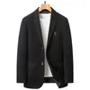 Lesberte Outono e Inverno Novo Acolchoado Veludo Masculino Terno Casual Coreano Slim Fit Pequeno Terno Tendência Roupa Casual