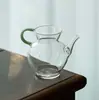 Vidrio de borosilicato resistente al calor mar de té tetera transparente taza justa juego de té filtro de té distribución de té juego de té olla para sostener con la mano