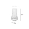 Jarrón Minimalista de Vidrio Fresco Iridiscente de 8 pulgadas Contenedor Transparente para Flores para Cultivo en Agua de Lirios, Decoración de Sala de Estar para el Hogar