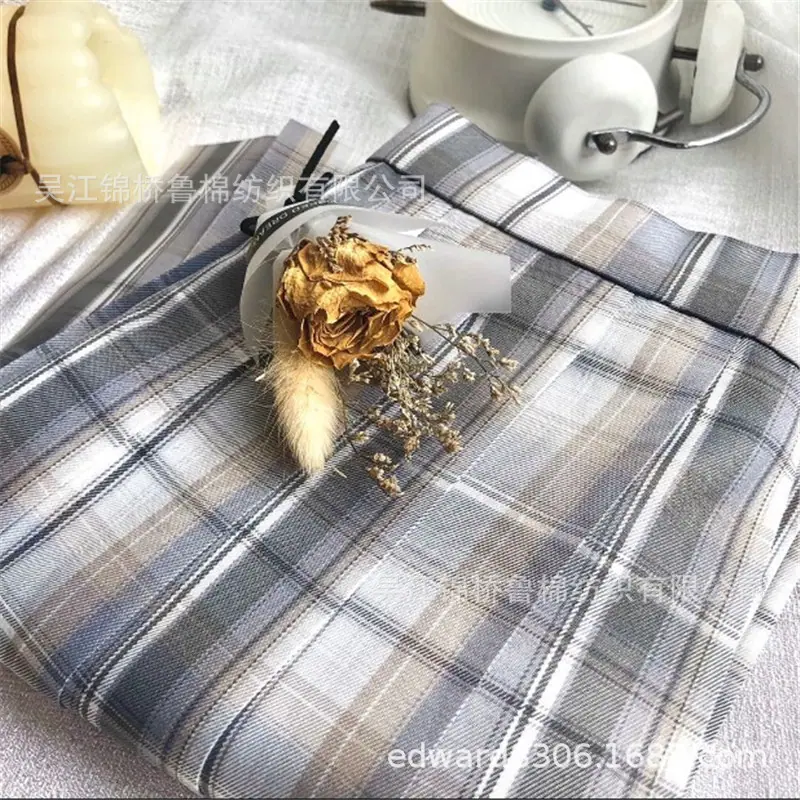 色织格子半身裙JK制服女裙子7.JPG