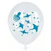 Globos Tema Océano Amazon 12 pulgadas Globos Decoración Fiesta Oceánica Globos Tiburón Ballena Globos Fiesta de Cumpleaños