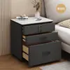 Nueva mesita de noche inteligente antirrobo para dormitorio, no requiere instalación, mueble de noche de madera maciza para uso doméstico, gabinete de almacenamiento multifuncional, seguro